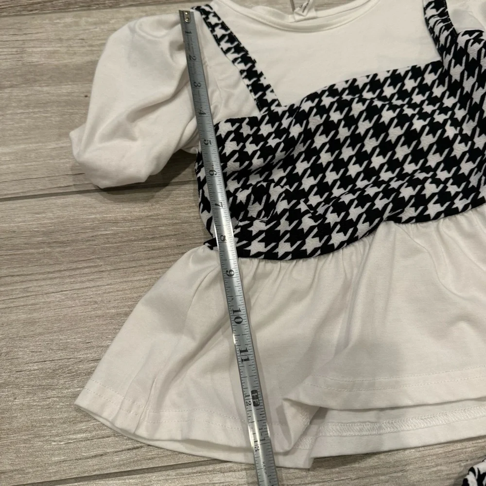 Black & White houndstooth Set size 8 - Picture 15 of 16